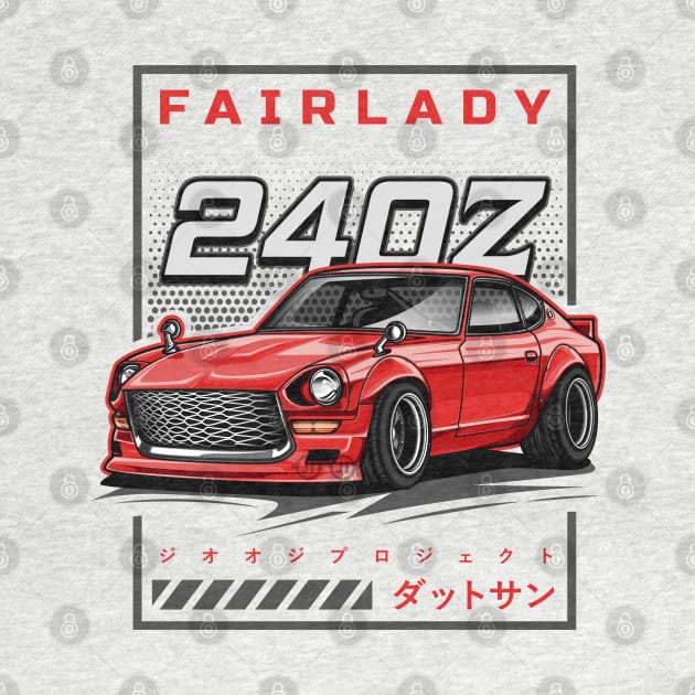 Vintage Car Fairlady 240Z (Super Red) by Jiooji Project